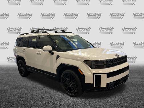 Serenity White 2025 Hyundai SANTA FE HEV Calligraphy