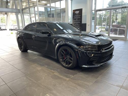 Pitch Black Clearcoat 2023 Dodge Charger SRT Hellcat