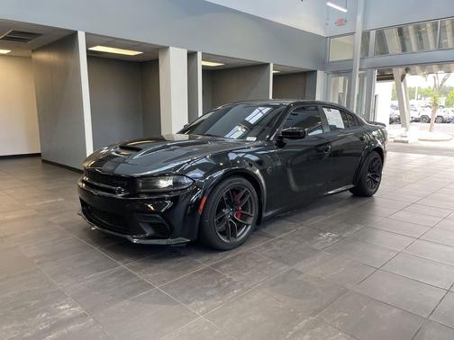 Pitch Black Clearcoat 2023 Dodge Charger SRT Hellcat