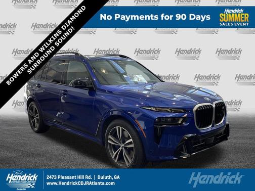 Marina Bay Blue Metallic 2025 BMW X7 M60i