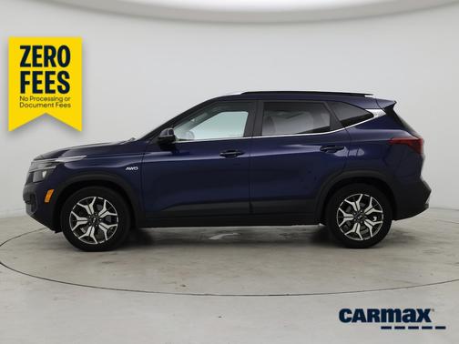 Blue 2021 Kia Seltos EX