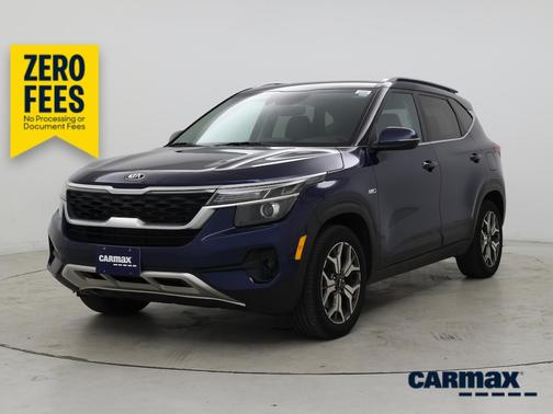 Blue 2021 Kia Seltos EX