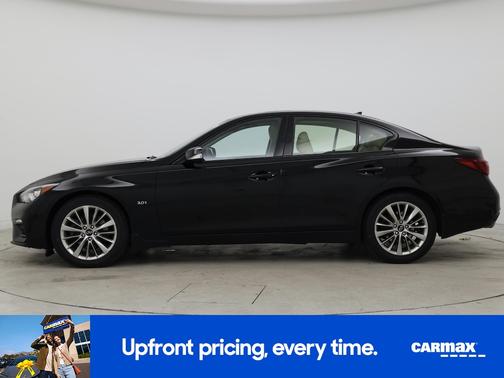 Black 2020 INFINITI Q50 Luxe