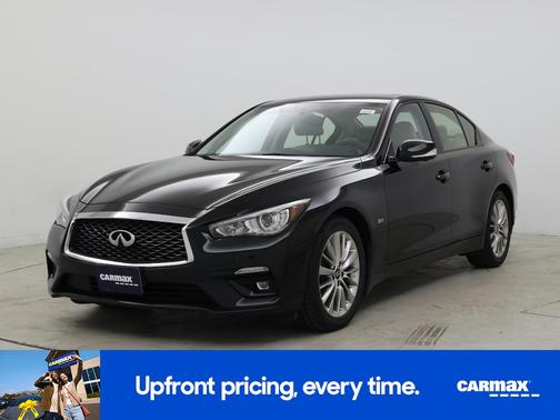 Black 2020 INFINITI Q50 Luxe