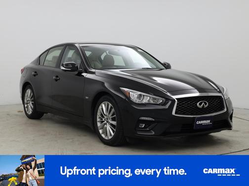 Black 2020 INFINITI Q50 Luxe