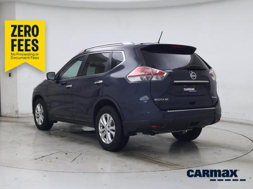 Blue 2015 Nissan Rogue SV