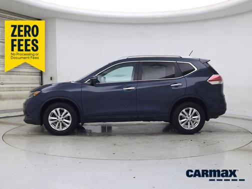 Blue 2015 Nissan Rogue SV