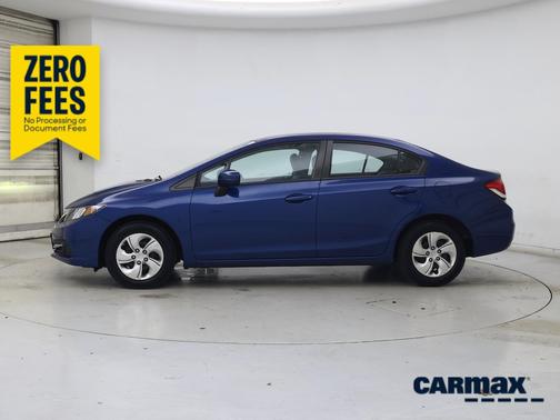 Blue 2014 Honda Civic LX