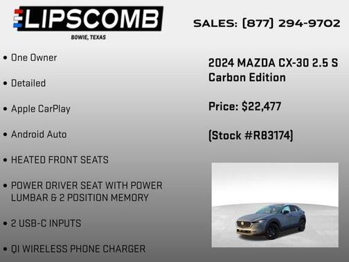 Polymetal Gray Metallic 2024 Mazda CX-30 2.5 S Carbon Edition