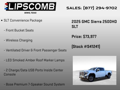 2025 GMC Sierra 2500 SLT