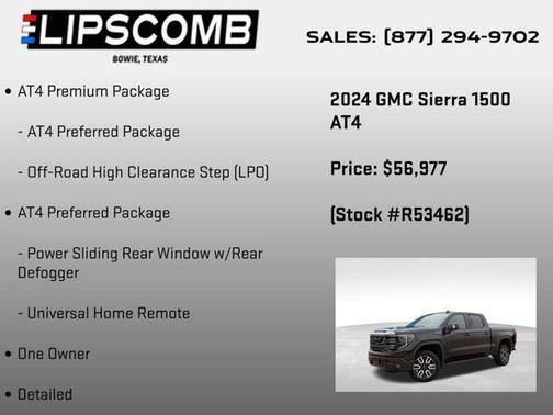 2024 GMC Sierra 1500 AT4