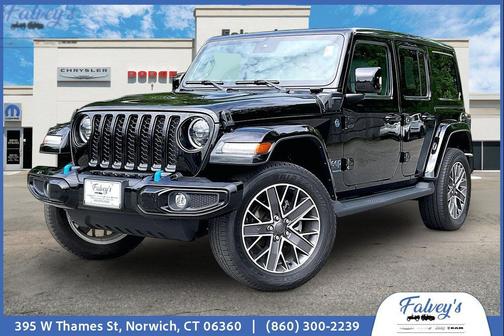 Black Clearcoat 2023 Jeep Wrangler 4xe Sahara High Altitude