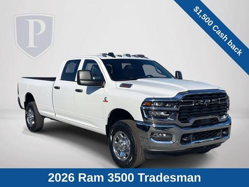 Bright White Clearcoat 2026 RAM 3500 Tradesman