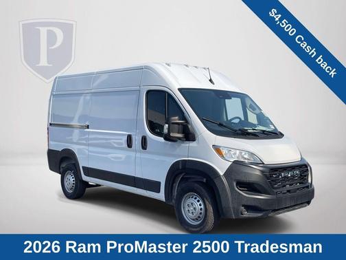 Bright White Clearcoat 2026 RAM ProMaster 2500 High Roof