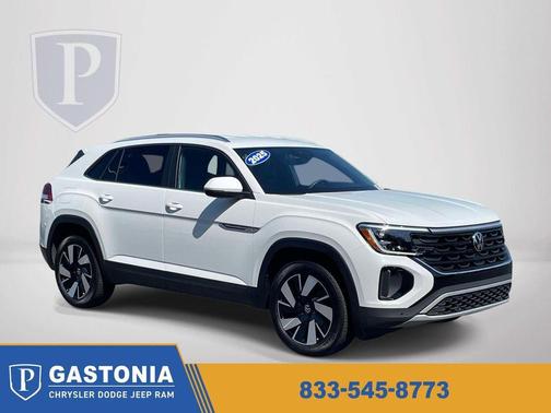 Pure White 2025 Volkswagen Atlas Cross Sport 2.0T SE w/Technology