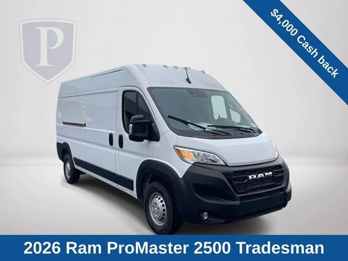 Bright White Clearcoat 2026 RAM ProMaster 2500 High Roof