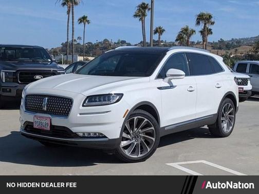 Pristine White Metallic Tri-Coat 2022 Lincoln Nautilus Reserve