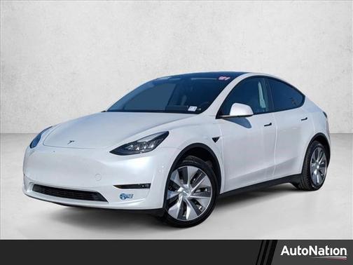 Pearl White Multi-Coat 2021 Tesla Model Y Long Range Dual Motor All-Wheel Drive