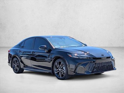 Midnight Black Metallic 2025 Toyota Camry XSE