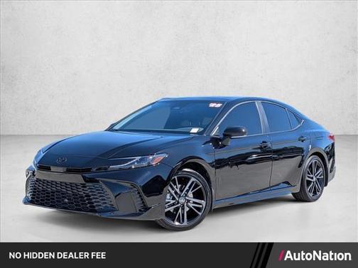 Midnight Black Metallic 2025 Toyota Camry XSE