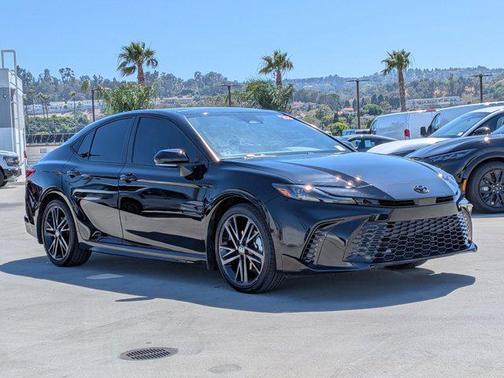 Midnight Black Metallic 2025 Toyota Camry XSE