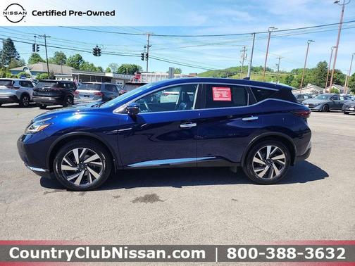 Deep Ocean Blue Pearl 2023 Nissan Murano SL Intelligent AWD
