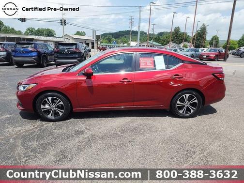 Scarlet Ember Tintcoat 2023 Nissan Sentra SV