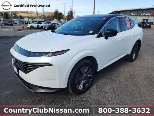 Everest White Pearl Tricoat/Super Black 2025 Nissan Murano SL