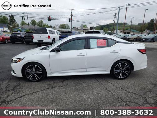 Aspen White Tricoat 2023 Nissan Sentra SR