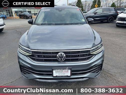 Platinum Gray 2022 Volkswagen Tiguan 2.0T SE R-Line Black 4MOTION