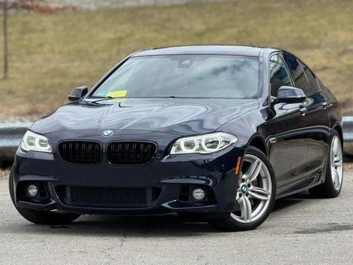 Blue 2015 BMW 550 i xDrive