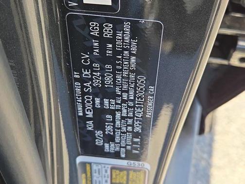 Gray 2026 Kia K4 LX