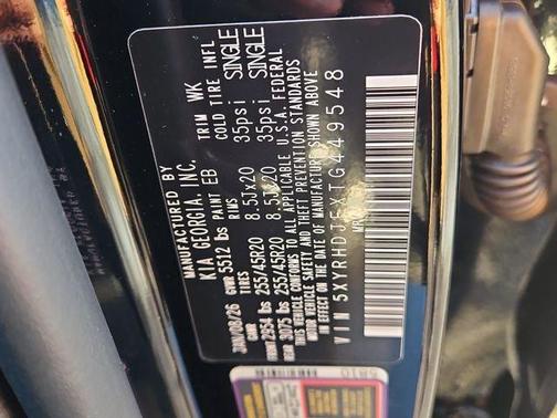 Ebony Black 2026 Kia Sorento X-Line EX