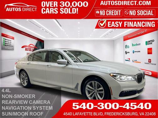 White Metallic 2016 BMW 750 i xDrive