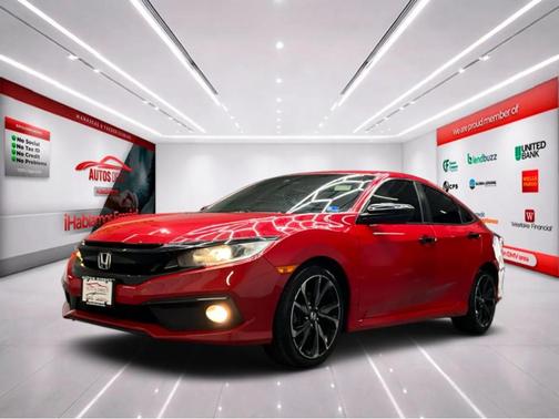 Red 2020 Honda Civic Sport