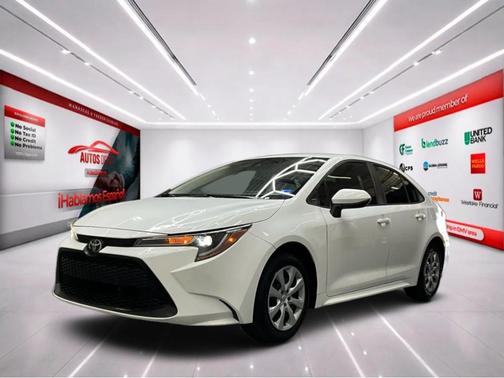 White 2022 Toyota Corolla LE