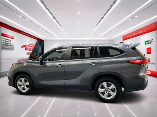 Magnetic Gray Metallic 2023 Toyota Highlander Hybrid LE