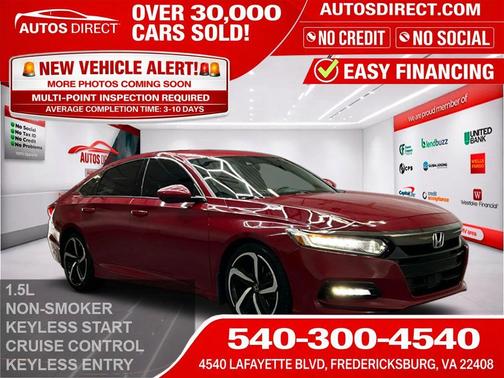 Red 2018 Honda Accord Sport
