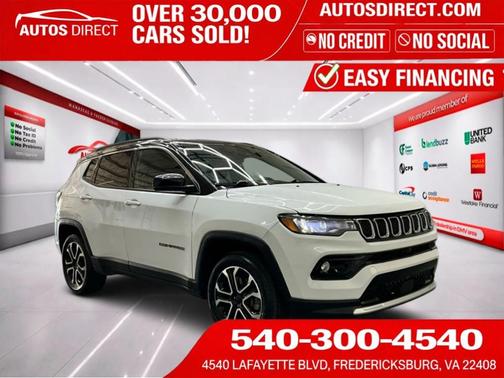 Bright White Clearcoat 2023 Jeep Compass Limited
