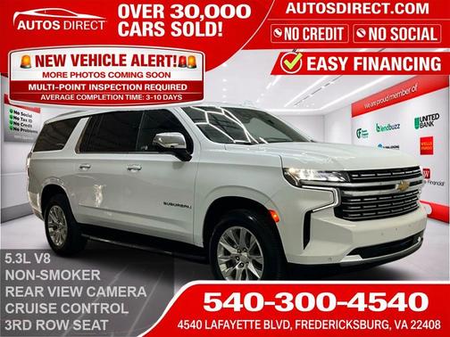 Summit White 2023 Chevrolet Suburban Premier