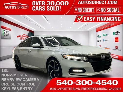 White 2019 Honda Accord Sport