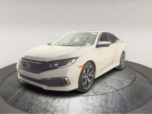 White 2020 Honda Civic LX