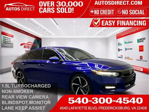 Blue 2019 Honda Accord Sport