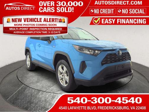 Blue Flame 2021 Toyota RAV4 Hybrid LE