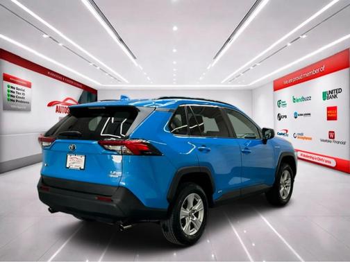 Blue Flame 2021 Toyota RAV4 Hybrid LE