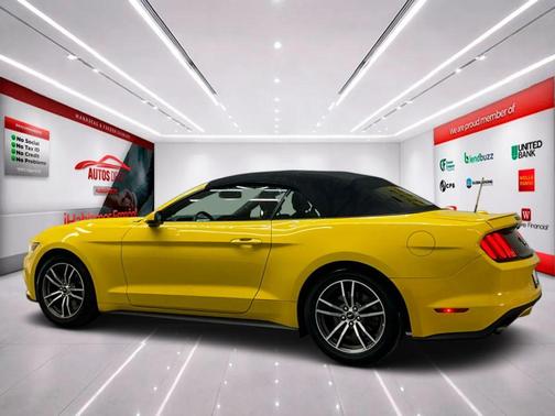 Yellow 2017 Ford Mustang EcoBoost Premium