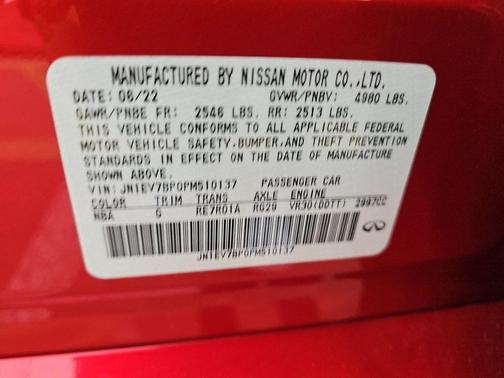 2023 INFINITI Q50 LUXE