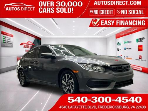 Gray 2018 Honda Civic EX