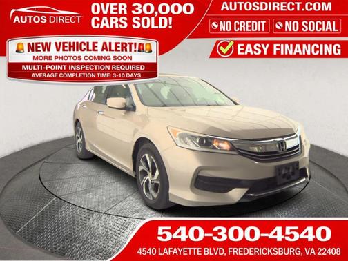 Gold 2016 Honda Accord LX