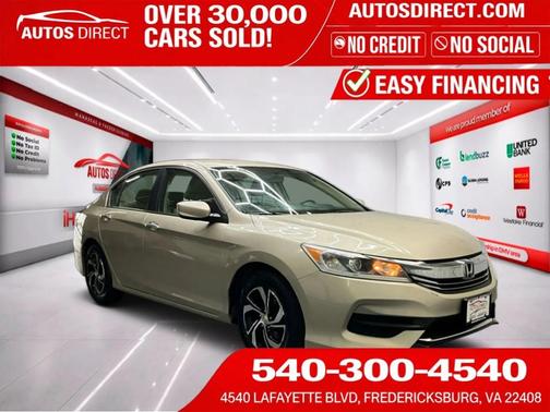 Gold 2016 Honda Accord LX